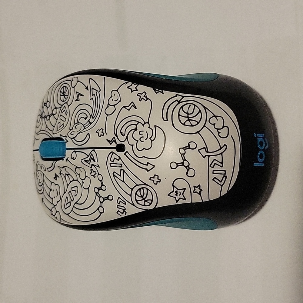 Cute Doodle Mouse - Logitech, Wireless USB